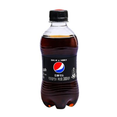 百事可乐无糖可乐300ml*5瓶碳酸饮料迷你瓶装可乐汽水