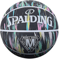斯伯丁(SPALDING)篮球84-405Y大理石印花水彩画 七号篮球 橡胶材质 室外篮球