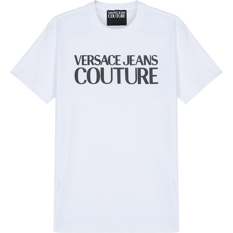 VERSACE JEANS COUTURE 范思哲 男士 棉质圆领短袖T恤 B3GWA7TA 30454
