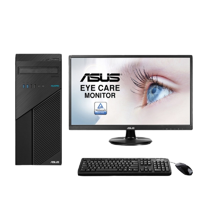 华硕(ASUS)D540MC I5-9400/8G/1TB+128G/集成显卡/无光驱/21.5英寸显示器