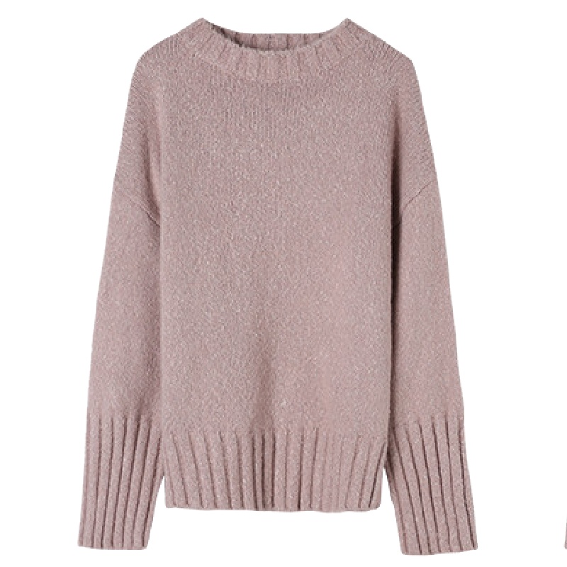 拉贝缇秋女士慵懒韩版可爱圆领针织衫宽松休闲毛衣60300446