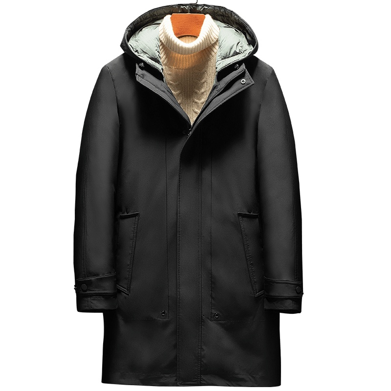 雅鹿男装冬季新品可脱卸羽绒内胆中长款男士羽绒服外套16809908