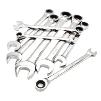 世达（SATA）43210 全抛光两用快扳 两用棘轮扳手17MM 1把