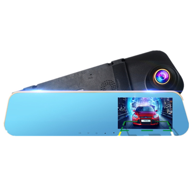 TAOERJ(淘尔杰)4.3英寸后视镜行车记录仪 1080P高清夜视循环录像一体机[单镜头+16G卡]