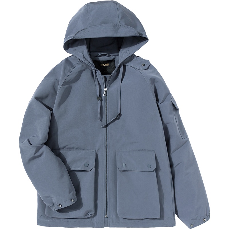 【满198减100预估价：100】森马夹克男2019冬季新款连帽加厚学生外套oversize工装机能秋冬装