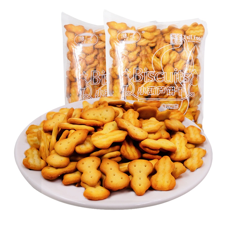 [满88减50元]豫吉小葫芦饼干170g*3整袋散装烘焙雪花酥专用手工自制材料 零食饼干 休闲饼干