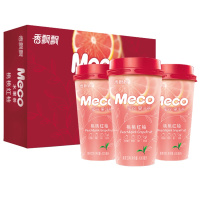 桃桃红柚12杯 香飘飘奶茶meco香飘飘蜜谷果汁茶400ml杯装金桔/桃桃红柚/青柠果茶
