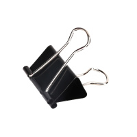 得力(deli)9545黑色长尾夹19mm 票据夹 燕尾夹 铁夹子 文件夹 资料夹 发票夹 办公文具 财务用品