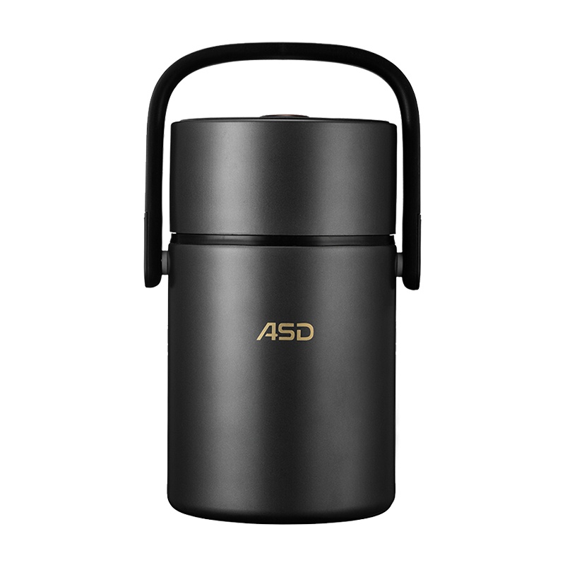 爱仕达ASD 保温提锅 RWS17T1WG-S 304不锈钢材质 真空保温桶三层大容量便携保温饭盒 1.7l 容量星空灰