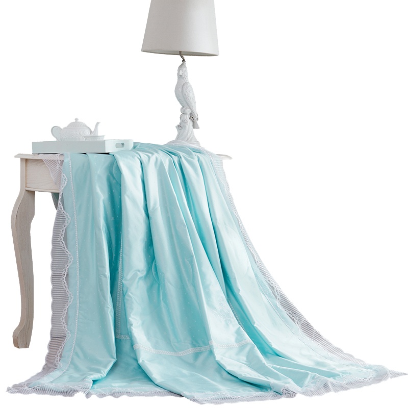 堂皇(Tevel)1.5米/1.8米蕾丝绣桑蚕丝夏被被芯(塞纳河之恋)