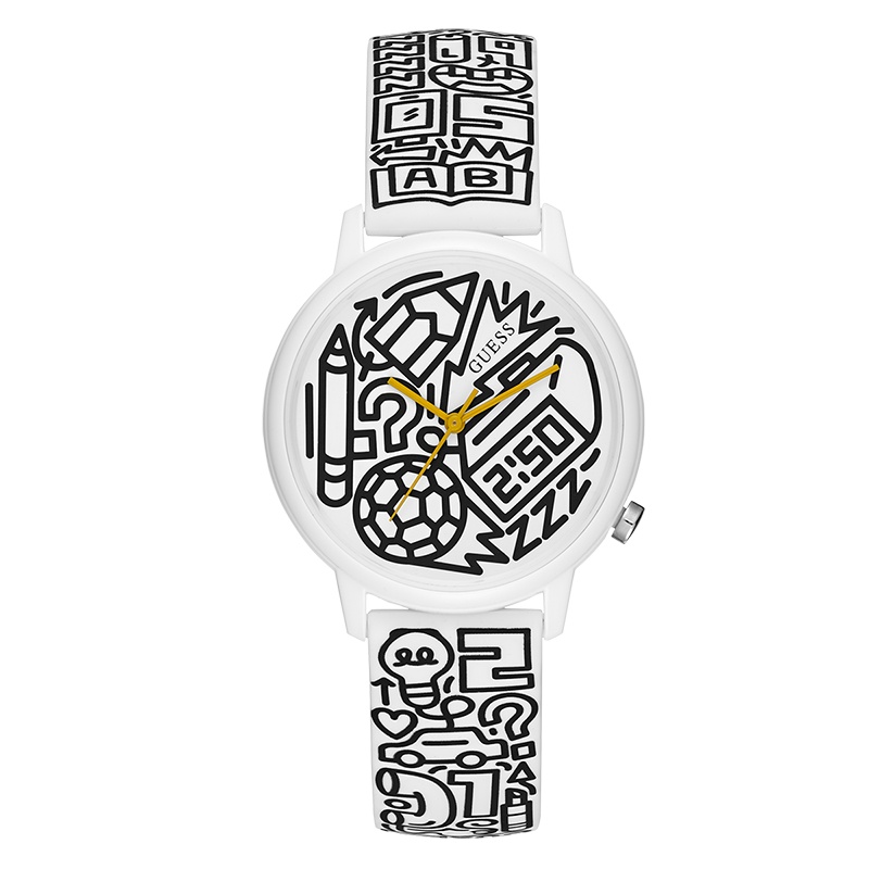 GUESS动感街头硅胶表带石英腕表V0023M9