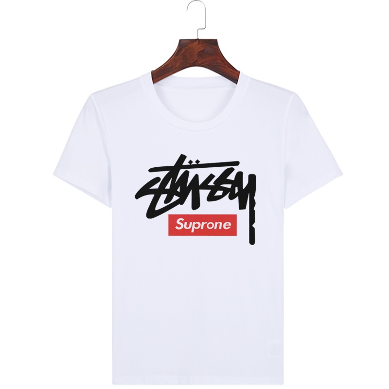 稻草人(Mexican)网红夏季短袖T恤男士百搭青少年修身个性韩版棉质圆领半袖t