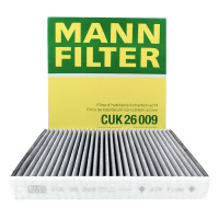曼牌(MANNFILTER)活性炭空调滤清器CUK26009(奥迪A3/高尔夫7/嘉旅迈腾/凌渡/明锐/途观L/柯迪亚克