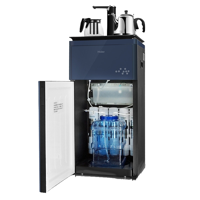 海尔haier家用茶吧机RO反渗透净水器厨房自来水过滤直饮加热一体纯水机YR1663-RO(蓝)