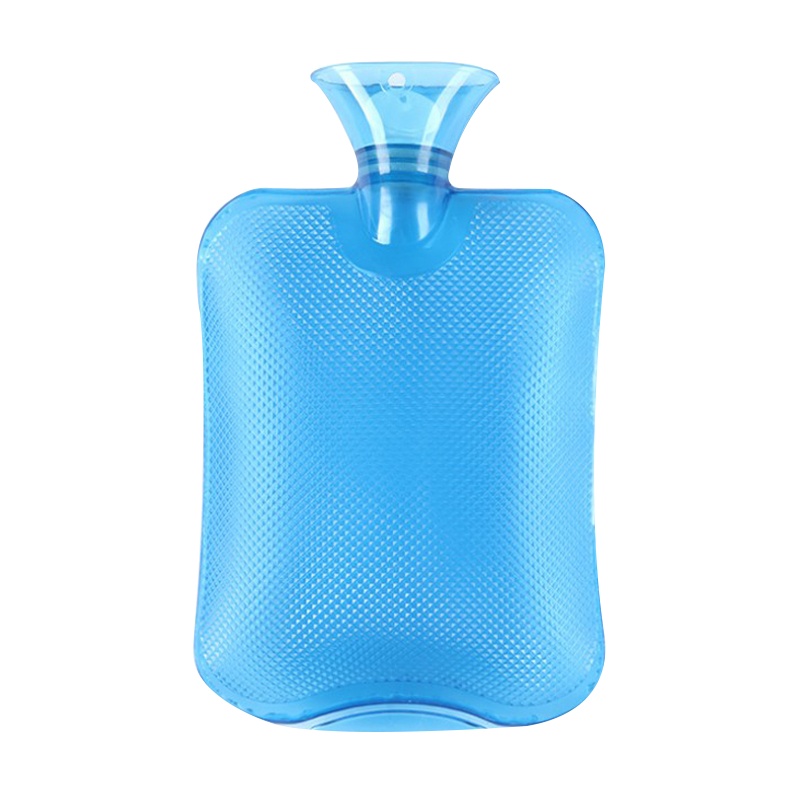 壹志注水式热水袋传统暖手宝居家PVC暖手袋住校学生寝室宿舍孩子保暖安全防爆灌水防烫儿童老人孕妇煖袋2000ML透明蓝