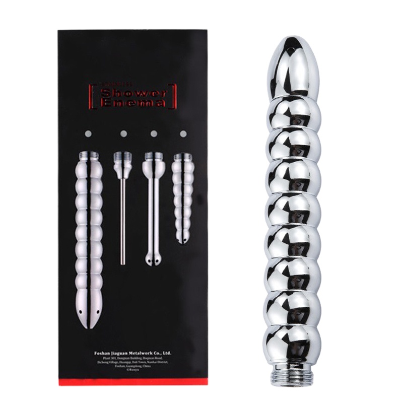 云掌柜九珠款肛门清洗器SM肛门冲洗器男用后庭灌肠清洗清肠女用插入工具情趣用品肛塞gay