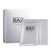 妆蕾RAY 银色清洁蚕丝面膜 35g 20片(2盒) 保湿补水 面贴膜