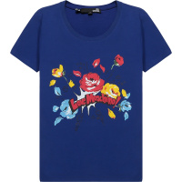 LOVE MOSCHINO 女士棉质圆领短袖T恤W4H19 05 E1951