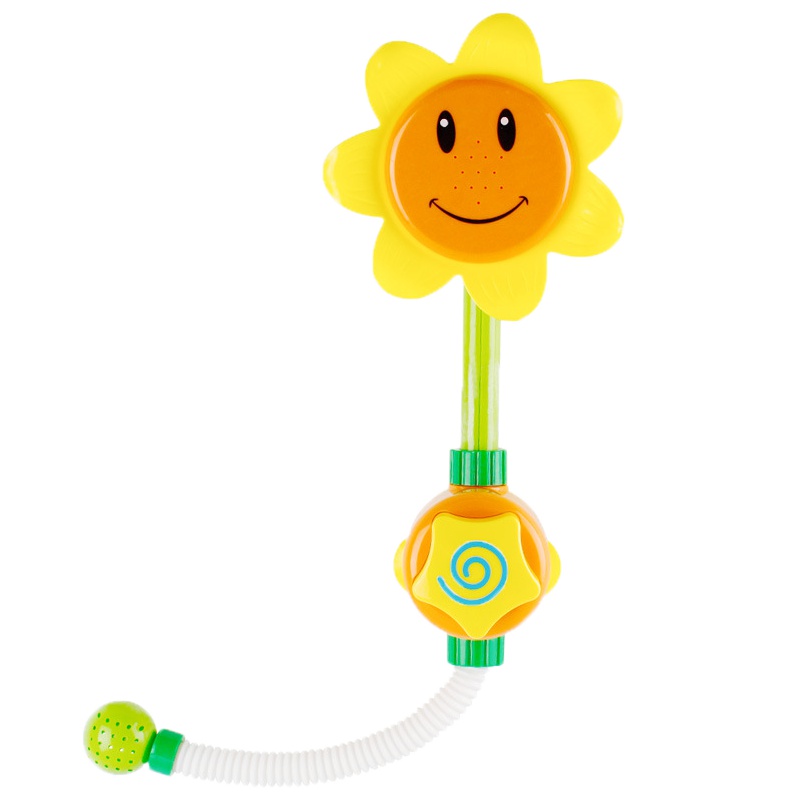 港比熊 花洒向日葵宝宝洗澡玩具 儿童喷水花洒玩具洗澡戏水向日葵花洒