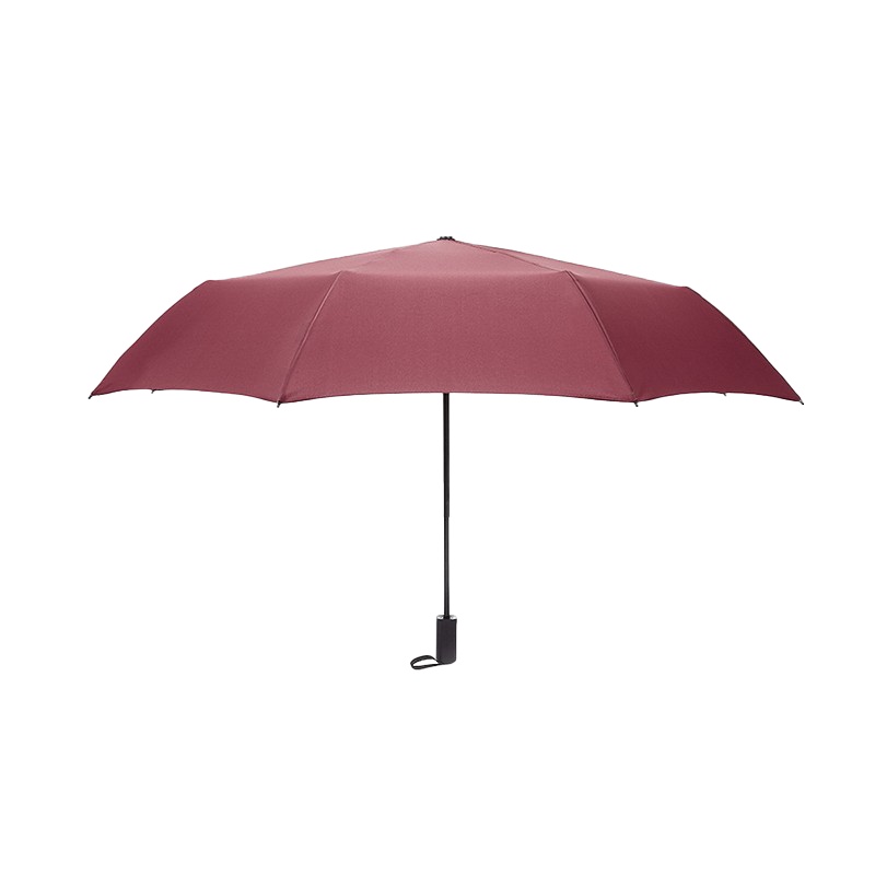 手开三折伞 DFJ-602-1 铁架和玻纤8骨晴雨两用伞 酒红(单位:把)