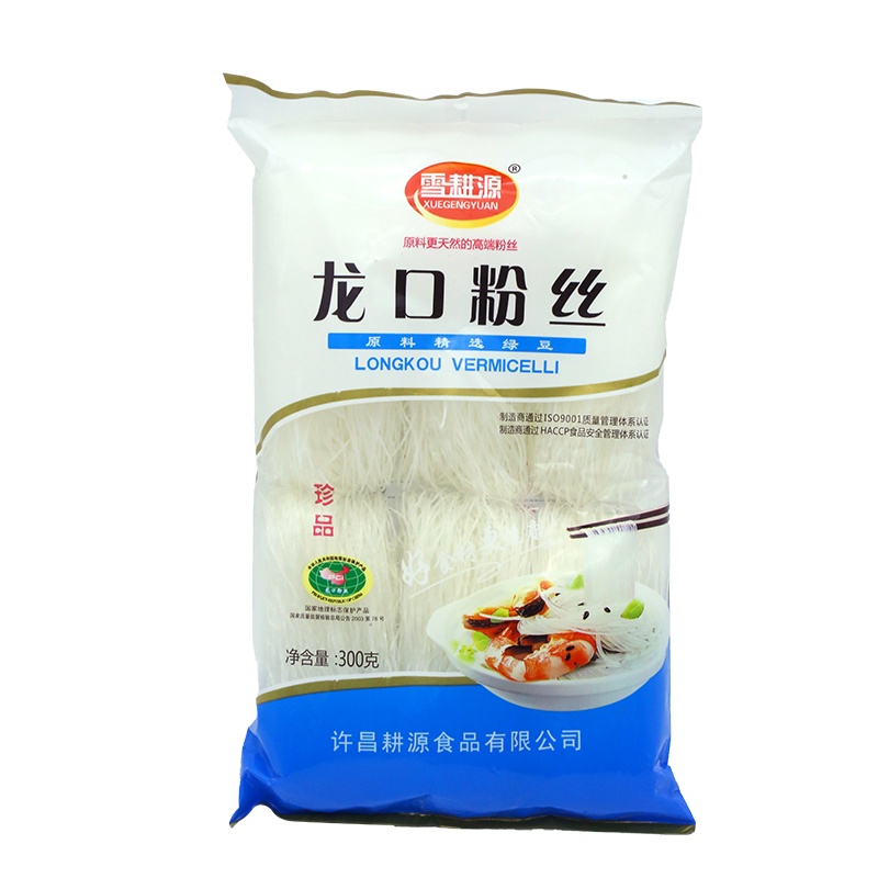 雪耕源 干货组合腐竹150g+正阳粉丝200g+油豆皮150g