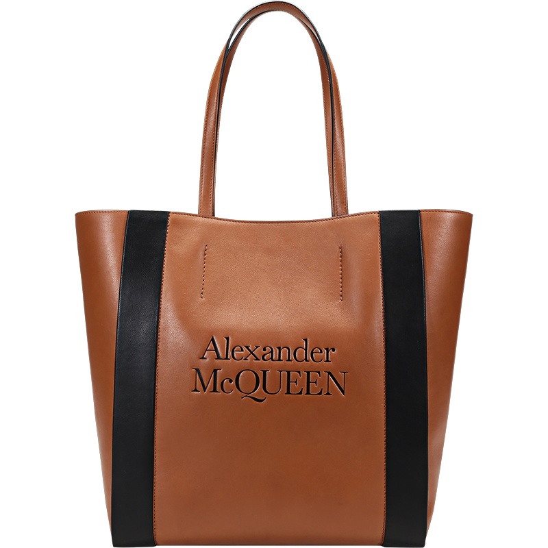 ALEXANDER MCQUEEN 亚历山大·麦昆 女士皮革手提单肩包托特包 653656 1X3G1