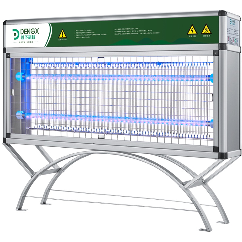 灯下科技X80S-LED双管户外灭蚊灯雨控别墅草坪灭蚊器室外灭蝇灯小区物业花园庭院灭虫灯强效灭蚊蝇虫