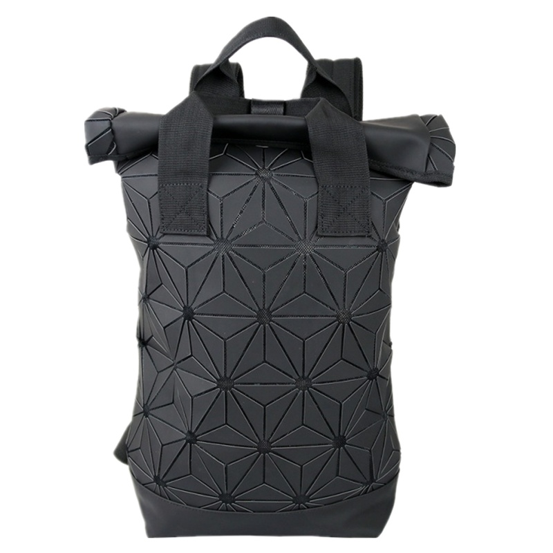 菱格三宅世家(MVO MVO LGSZSJ)哑光拉丝六角超大容量登山包时尚韩版学生双肩包女