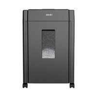 得力德国5级经典高保密碎纸机碎卡机 碎卡碎光盘 多功能办公商用文件颗粒粉碎机33043