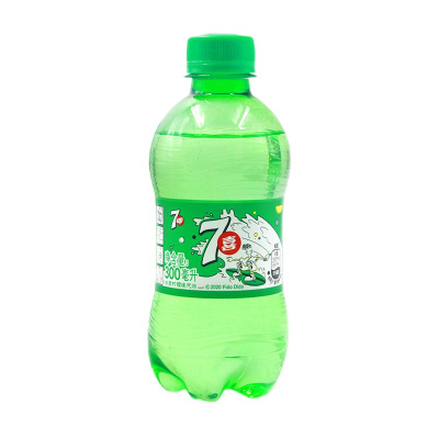 百事可乐七喜柠檬味汽水300ml*4瓶迷你小瓶装饮料