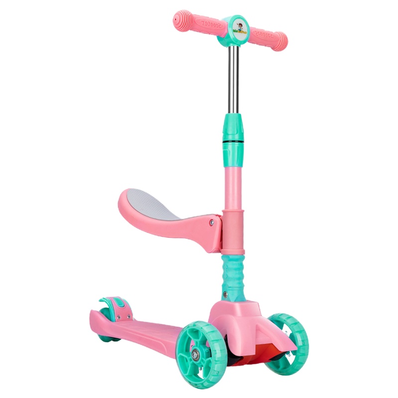 三合一滑板车儿童踏板溜溜车闪光轮三轮踏板车迪潇