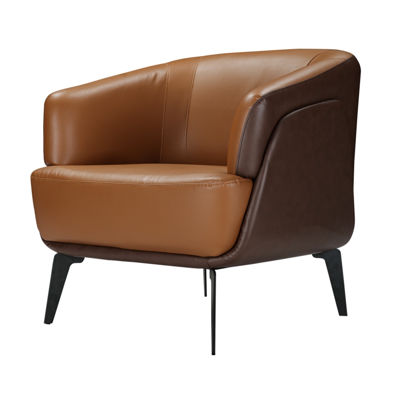 [红心家居]商务办公沙发办公室简约现代沙发单人位简易型沙发