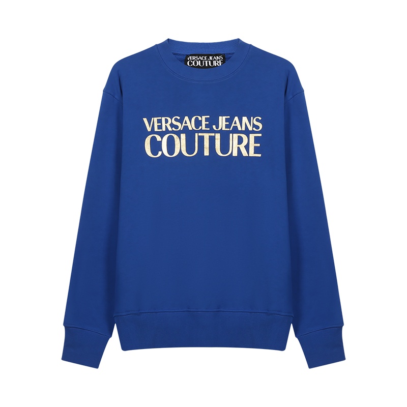 范思哲 VERSACE JEANS COUTURE 男士 棉质加绒款圆领长袖卫衣运动衫71GAIT08 CF00T