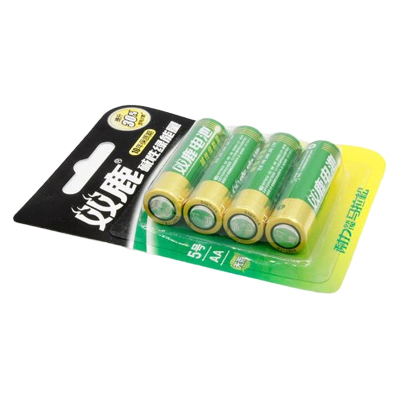 双鹿 五号碱性电池 LR6 1.5V干电池 4节