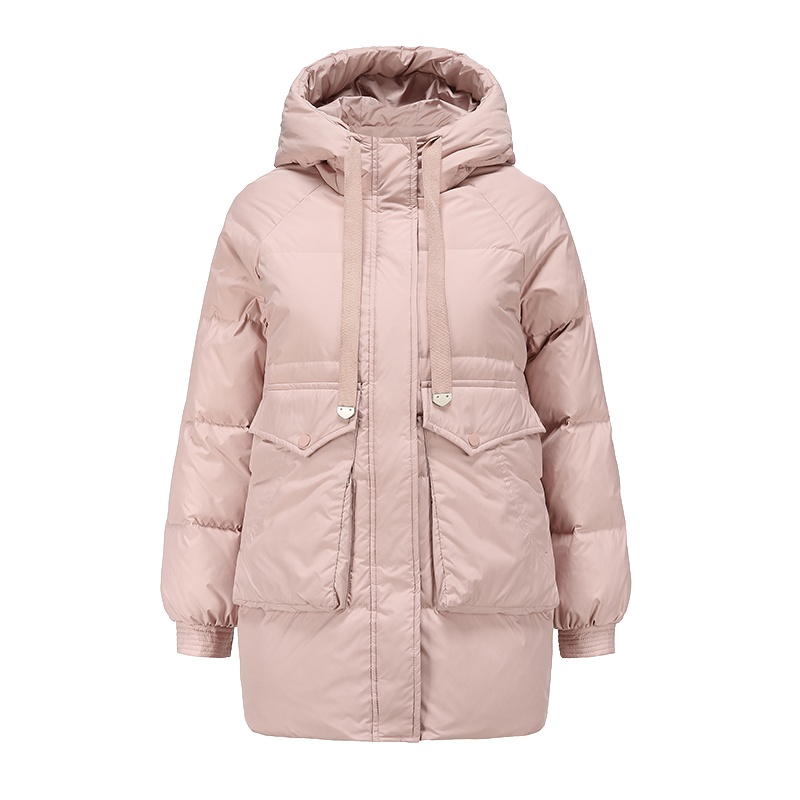 高梵羽绒服女中长款2020年新款白鸭绒休闲收腰冬装外套潮