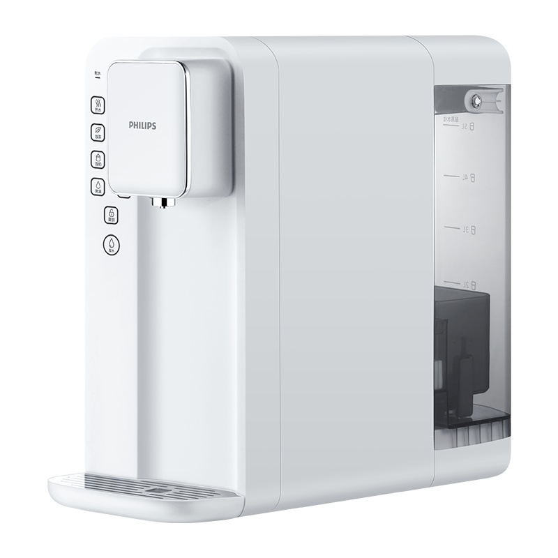 飞利浦(PHILIPS)家用净水器 小超人 K50 台上式免安装即热反渗透直饮净饮一体机ADD6812