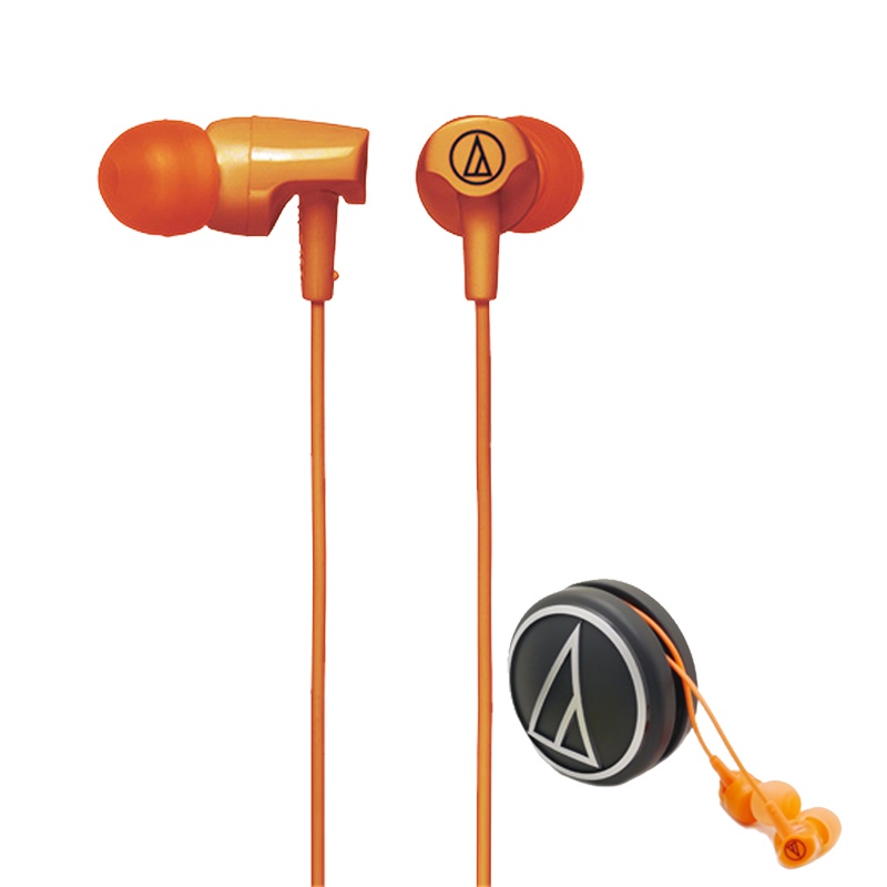 铁三角(Audio-technica)ATH-CLR100入耳式音乐耳塞式手机运动耳机电脑手机笔记本mp3有线通用 橙色
