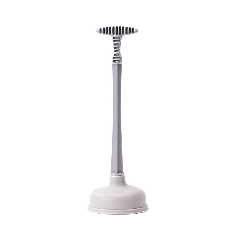 下水道厕所管道疏通器通马桶皮搋子 家用工具吸水拔子大号款 马桶疏通器灰色 手柄长36cm左右