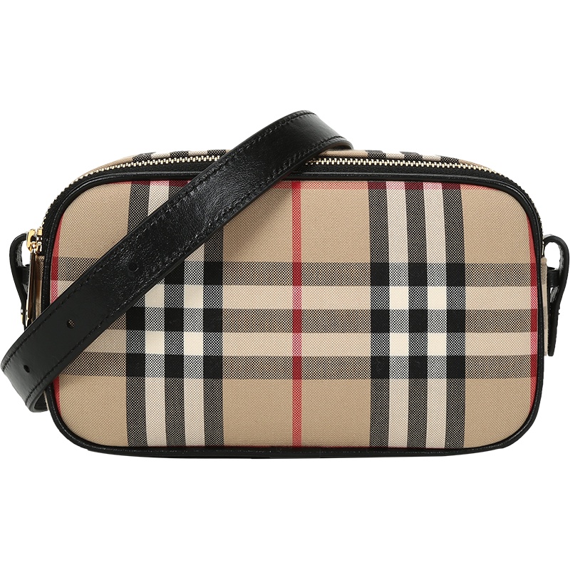 BURBERRY 博柏利 女款 织物配皮胸包斜挎包腰包相机包 80327731