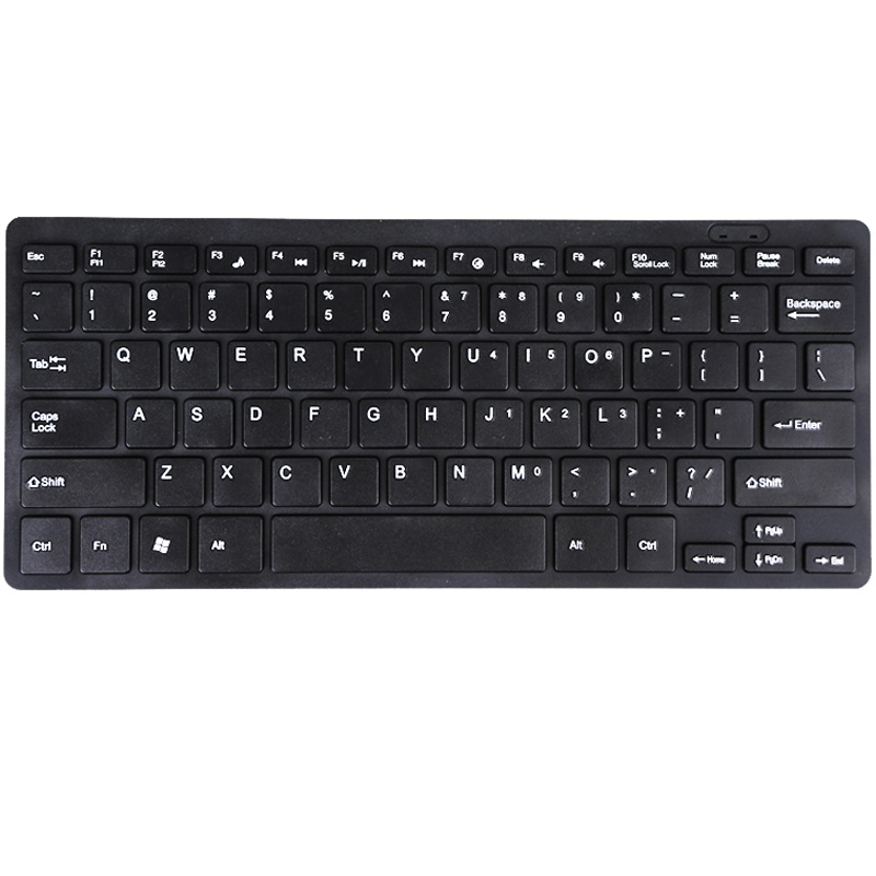 吉选(GESOBYTE)K820有线键盘 USB办公键盘 笔记本电脑外接 78键 安静便携低噪音 纤薄便携 黑