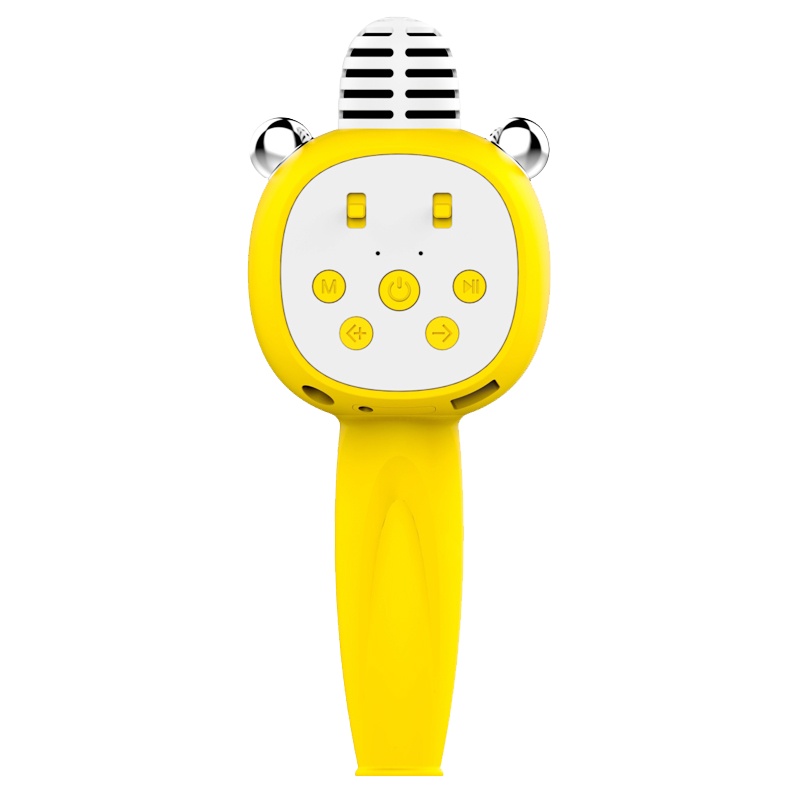 儿童卡拉OK唱歌机宝宝玩具全民K歌启蒙口才女孩无线蓝牙小话筒粉色