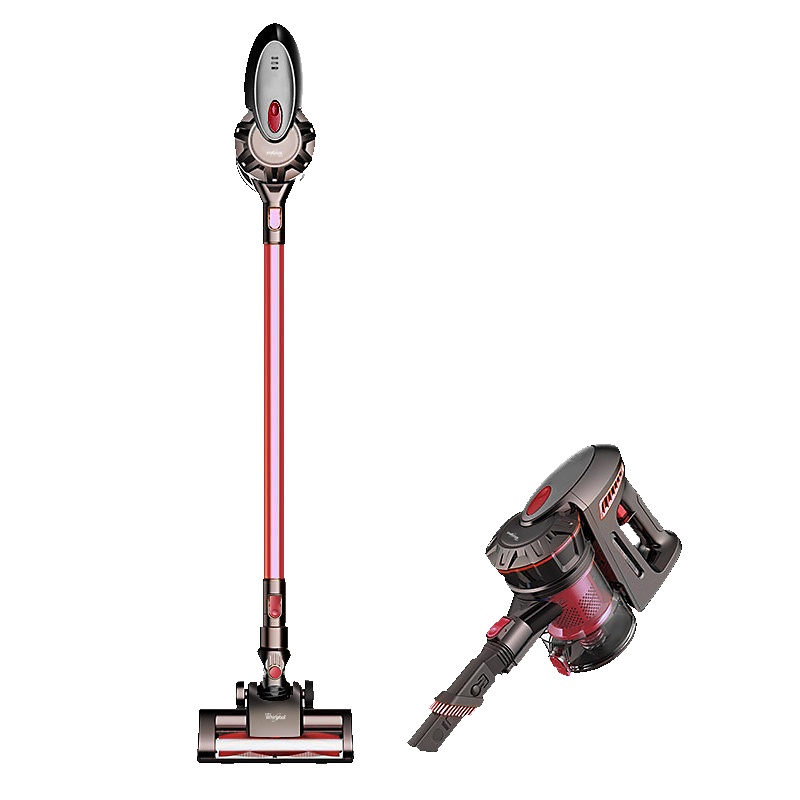 惠而浦(Whirlpool)无线手持吸尘器WVC-LI696Y 多功能家用无线大功率吸尘器推杆手持一键式切换 吸尘除螨机