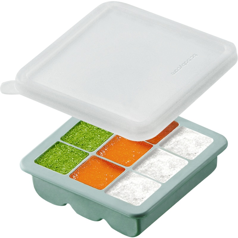 babycare婴儿硅胶辅食盒 分格冷冻冷藏保鲜储存便携宝宝辅食分装