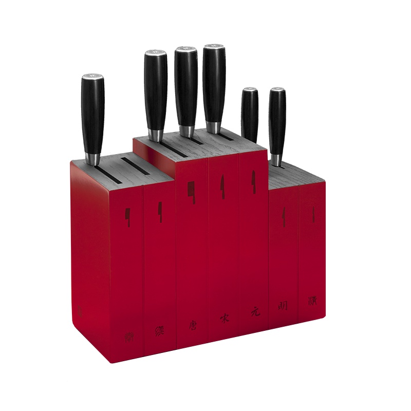 双立人(ZWILLING)Dragon龙刀10件套不锈钢刀具套装中片刀菜刀多用刀