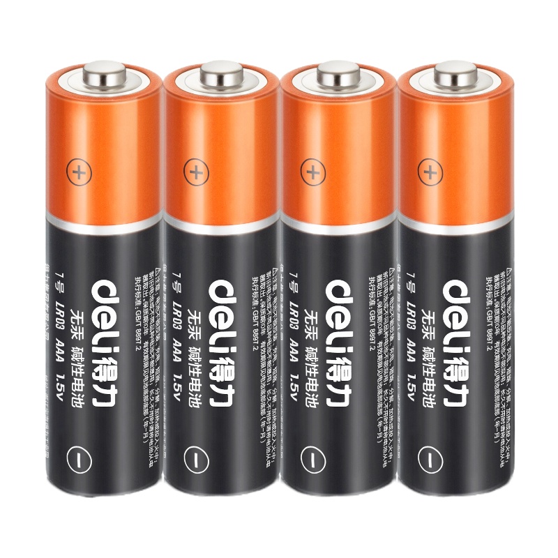 得力18501大容量碱性5#电池鼠标遥控6/卡销售