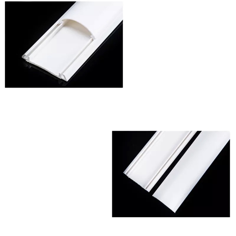 Zs-CUK地线槽 纯白材质 抗压防水 背面带胶 1米/根 25 根/包 可放6根网线