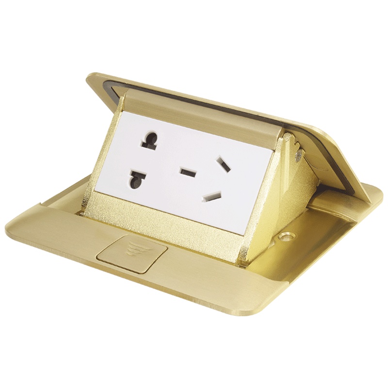 TCL罗格朗Legrand普通铜地脚插铜防水五孔二三插加电脑网络地插家用轻薄型地板地面地插