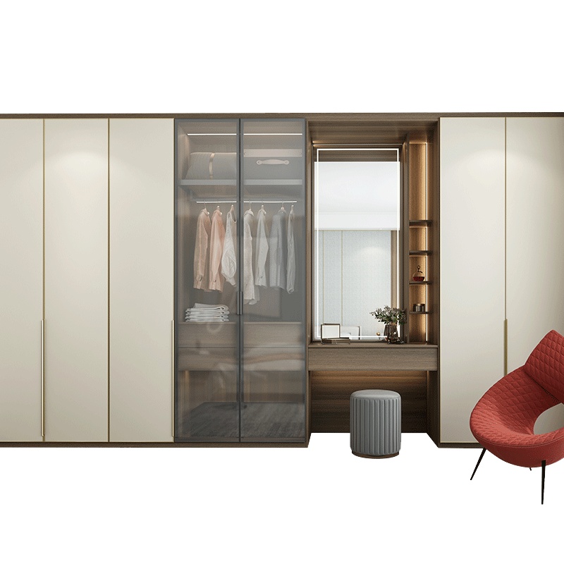 诗尼曼全屋定制整体家具走入式定制衣柜轻奢衣帽间厨房橱柜电视柜
