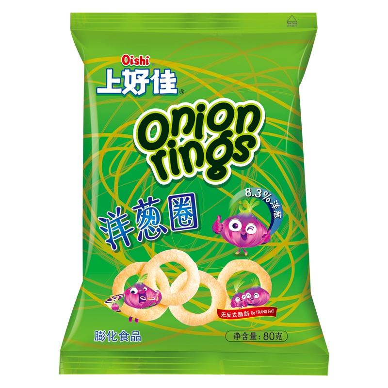 上好佳 洋葱圈 膨化食品 80g