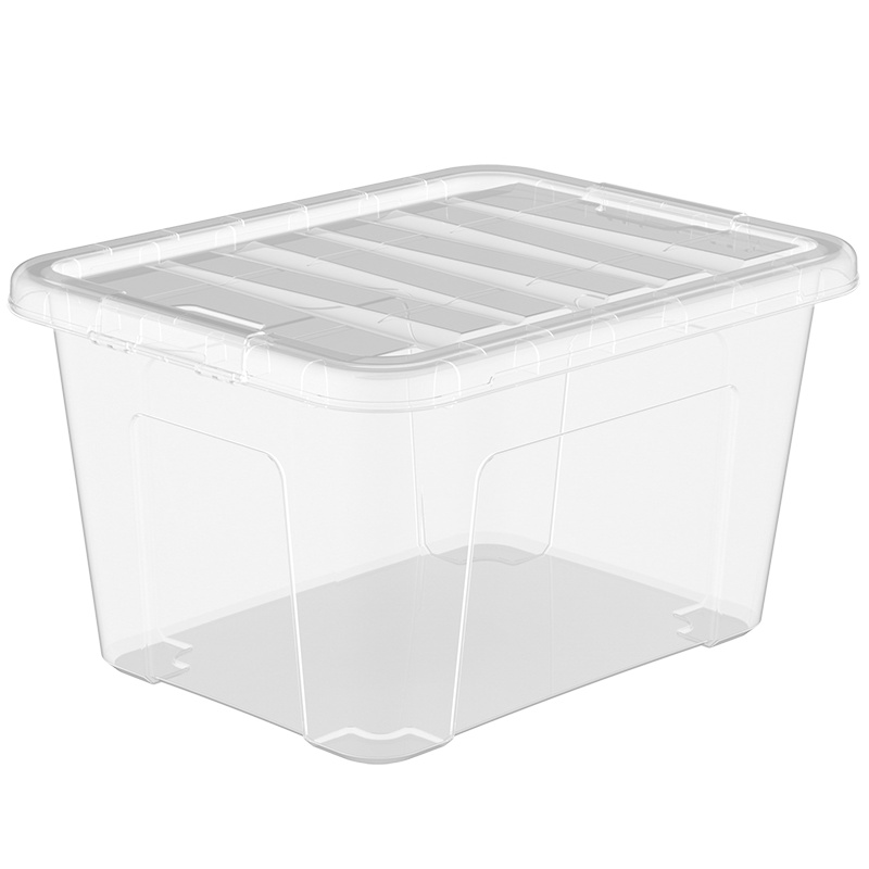 美丽雅魅惑收纳箱整理箱透明色38L 3个装